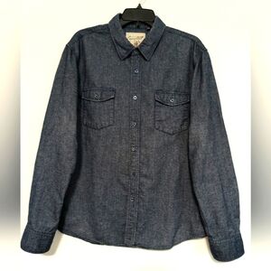Men's Blue Denim Shirt / Size XL